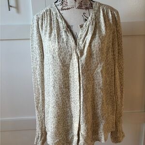 Babaton Beige 100% silk Blouse